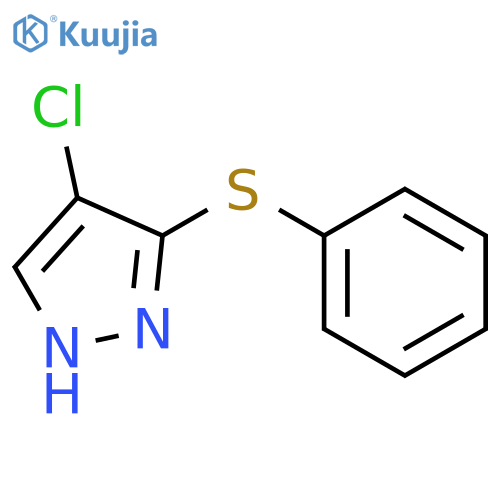 1H-Pyrazole, 4-chloro-3-(phenylthio)- structure