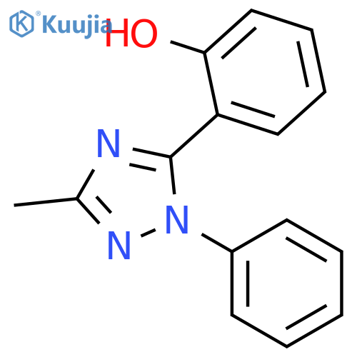 Phenol, 2-(3-methyl-1-phenyl-1H-1,2,4-triazol-5-yl)- structure