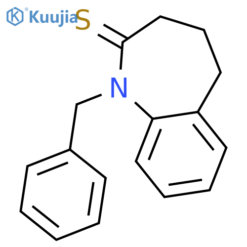 2H-1-Benzazepine-2-thione, 1,3,4,5-tetrahydro-1-(phenylmethyl)- structure