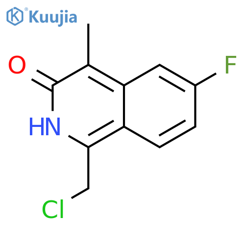 3(2H)-ISOQUINOLINONE, 1-(CHLOROMETHYL)-6-FLUORO-4-METHYL- structure