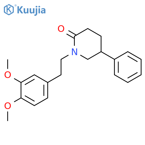2-Piperidinone, 1-[2-(3,4-dimethoxyphenyl)ethyl]-5-phenyl- structure