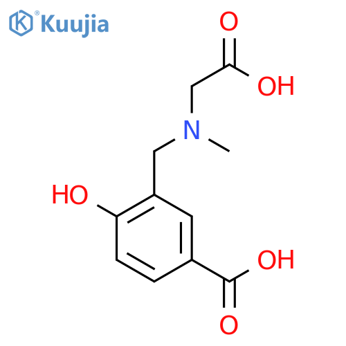 3-{[(Carboxymethyl)(methyl)amino]methyl}-4-hydroxybenzoic acid structure