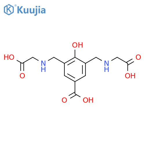 Benzoic acid, 3,5-bis[[(carboxymethyl)amino]methyl]-4-hydroxy- structure