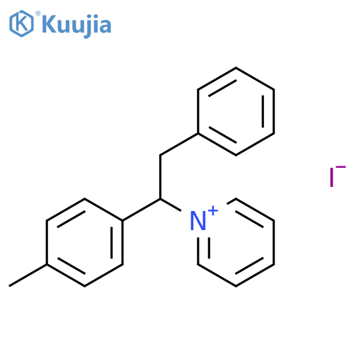 PYRIDINIUM, 1-[1-(4-METHYLPHENYL)-2-PHENYLETHYL]-, IODIDE structure