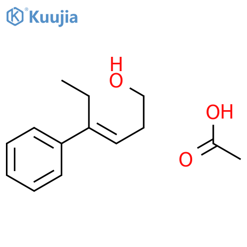 3-Hexen-1-ol, 4-phenyl-, acetate structure