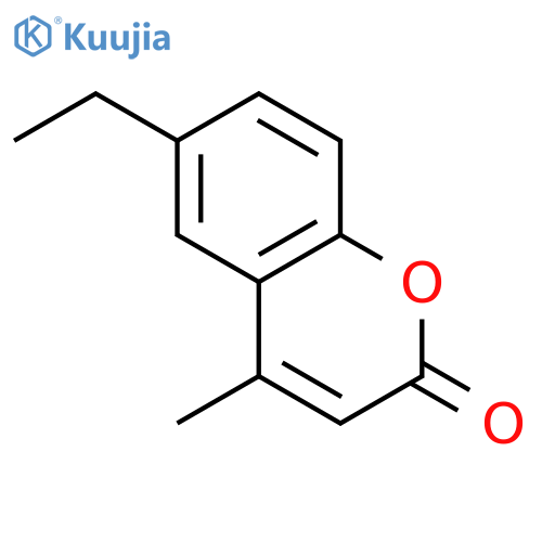 2H-1-Benzopyran-2-one, 6-ethyl-4-methyl- structure