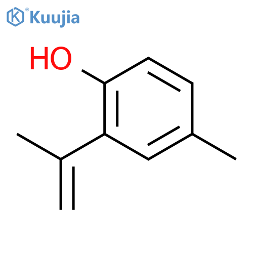 Phenol, 4-methyl-2-(1-methylethenyl)- structure