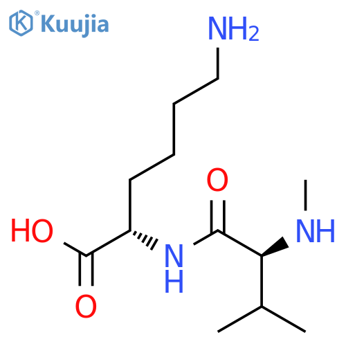 L-LYSINE, N2-(N-METHYL-L-VALYL)- structure
