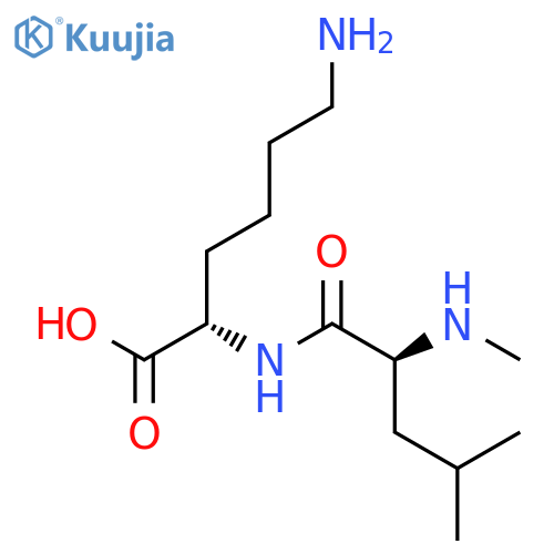 L-Lysine, N2-(N-methyl-L-leucyl)- structure