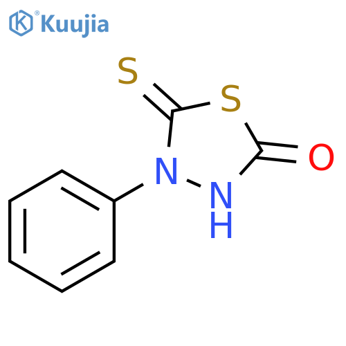 1,3,4-Thiadiazolidin-2-one, 4-phenyl-5-thioxo- structure