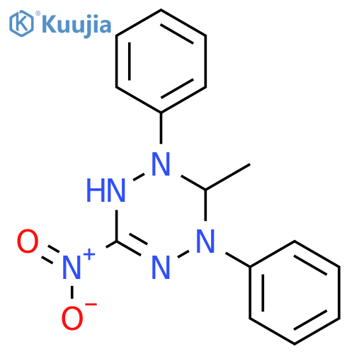 1,2,4,5-TETRAZINE, 1,2,5,6-TETRAHYDRO-6-METHYL-3-NITRO-1,5-DIPHENYL- structure