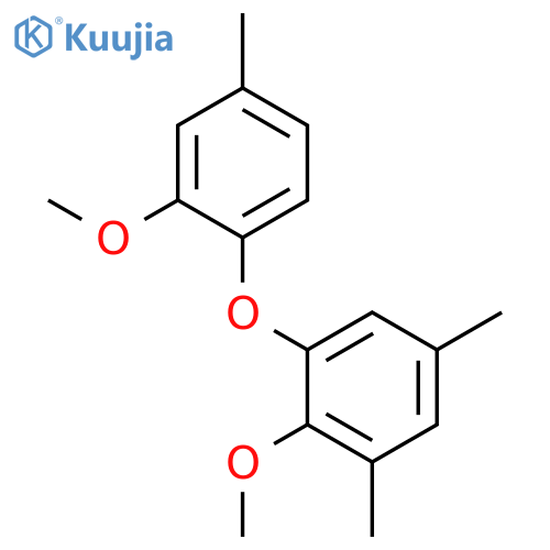 BENZENE, 2-METHOXY-1-(2-METHOXY-4-METHYLPHENOXY)-3,5-DIMETHYL- structure