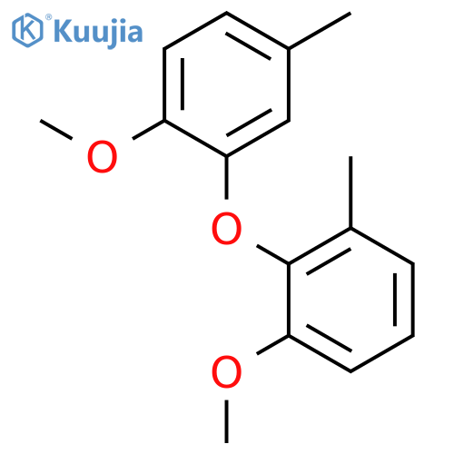 Benzene, 1-methoxy-2-(2-methoxy-5-methylphenoxy)-3-methyl- structure