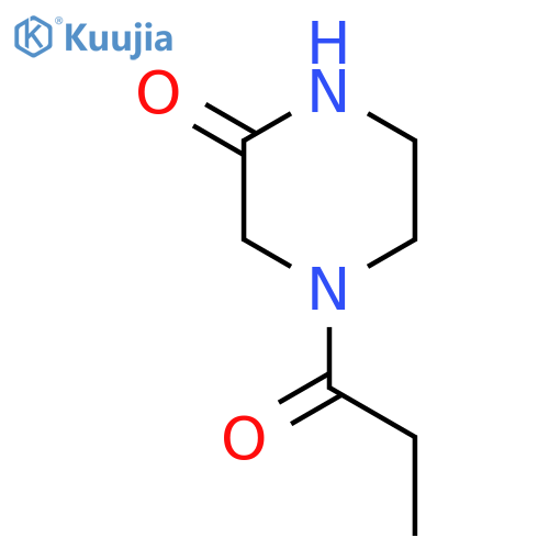 4-propanoylpiperazin-2-one structure