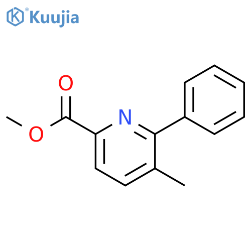 Methyl 5-methyl-6-phenylpicolinate structure