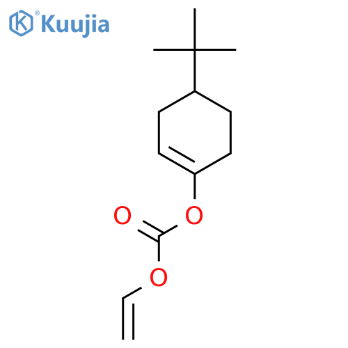Carbonic acid, 4-(1,1-dimethylethyl)-1-cyclohexen-1-yl ethenyl ester structure