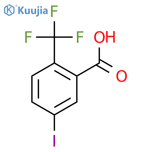 5-Iodo-2-(trifluoromethyl)benzoic acid structure