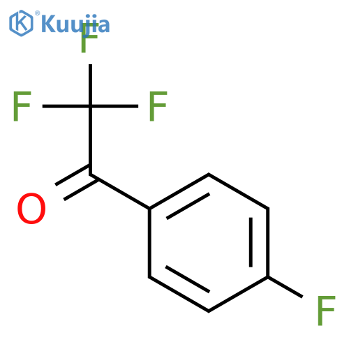 2,2,2-trifluoro-1-(4-fluorophenyl)ethan-1-one structure