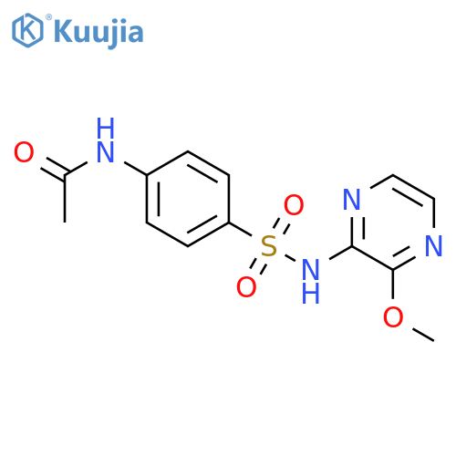 Acetamide, N-[4-[[(3-methoxypyrazinyl)amino]sulfonyl]phenyl]- structure