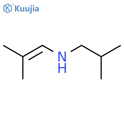 (2-methylprop-1-en-1-yl)(2-methylpropyl)amine structure