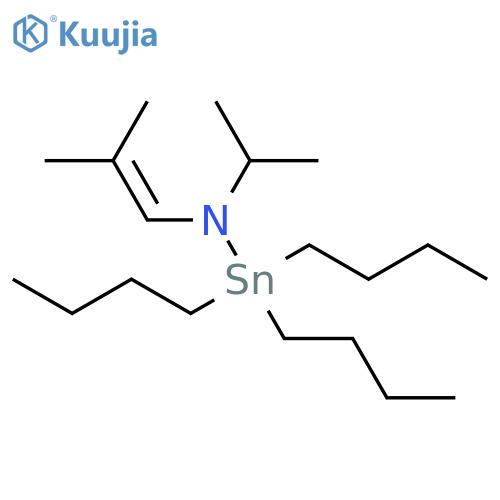 Stannanamine, 1,1,1-tributyl-N-(1-methylethyl)-N-(2-methyl-1-propenyl)- structure