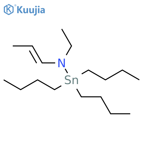 STANNANAMINE, 1,1,1-TRIBUTYL-N-ETHYL-N-1-PROPENYL- structure