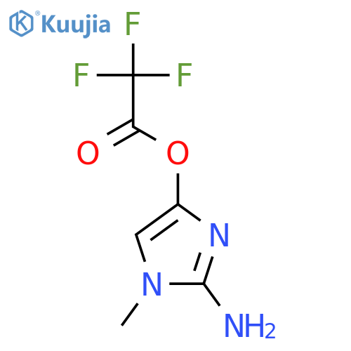 Acetic acid, trifluoro-, 2-amino-1-methyl-1H-imidazol-4-yl ester structure