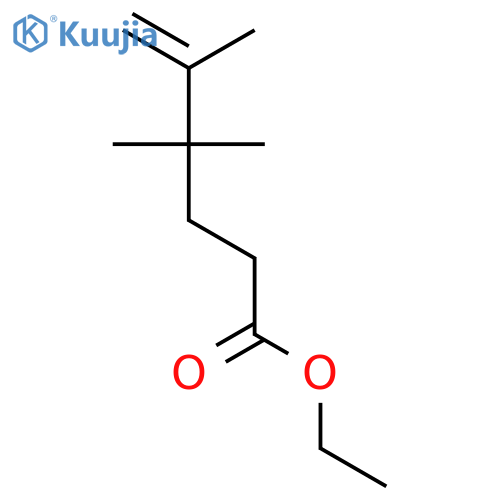 5-Hexenoic acid, 4,4,5-trimethyl-, ethyl ester structure