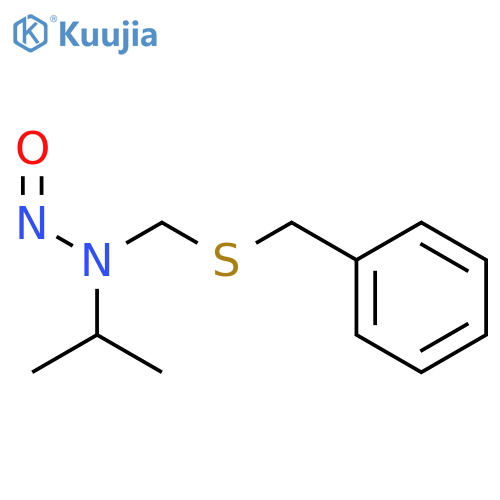 2-Propanamine, N-nitroso-N-[[(phenylmethyl)thio]methyl]- structure