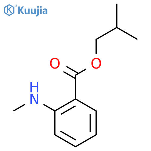 Isobutyl 2-(methylamino)benzoate structure