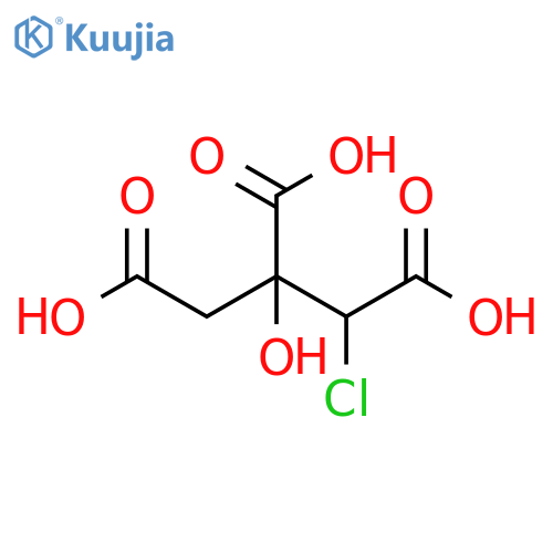 1,2,3-Propanetricarboxylic acid, 1-chloro-2-hydroxy- structure