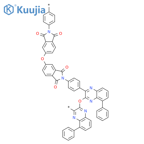 POLY[(PHENYLQUINOXALINEDIYL)OXY(PHENYLQUINOXALINEDIYL)-1,4-PHENYLENE(1,3-DIHYDRO-1,3-DIOXO-2H-ISOINDOLE-2,5-DIYL)OXY(1,3-DIHYDRO-1,3-DIOXO-2H-ISOINDOLE-5,2-DIYL)-1,4-PHENYLENE] structure