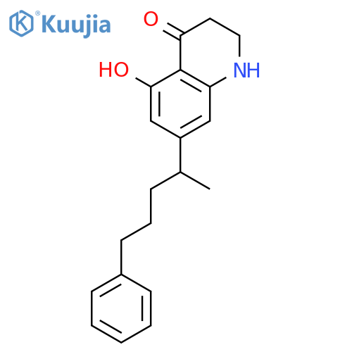 4(1H)-QUINOLINONE, 2,3-DIHYDRO-5-HYDROXY-7-(1-METHYL-4-PHENYLBUTYL)- structure