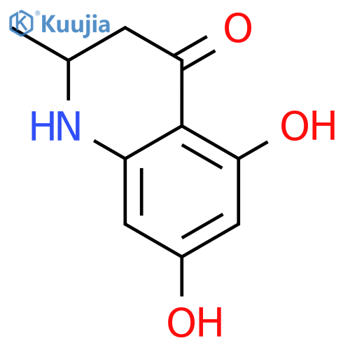 (-)-2,3-dihydro-5,7-dihydroxy-2-methyl-4-quinolone structure