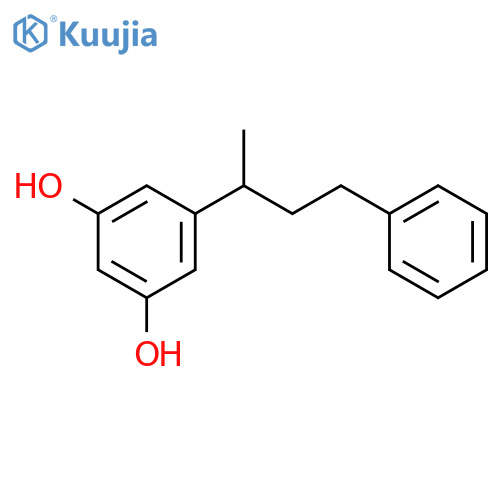 1,3-Benzenediol, 5-(1-methyl-3-phenylpropyl)- structure