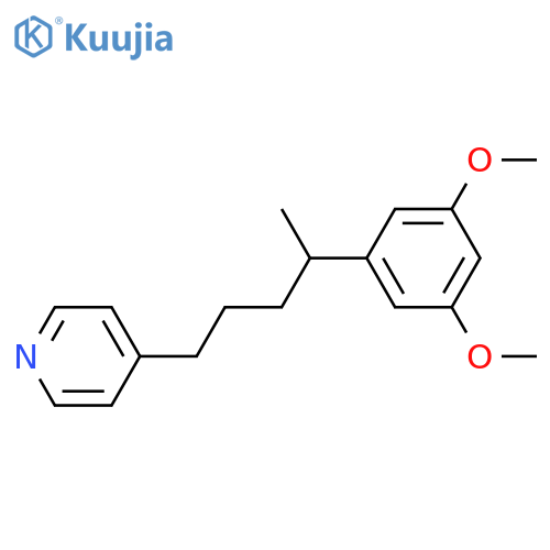 Pyridine, 4-[4-(3,5-dimethoxyphenyl)pentyl]- structure