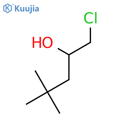 1-chloro-4,4-dimethylpentan-2-ol structure