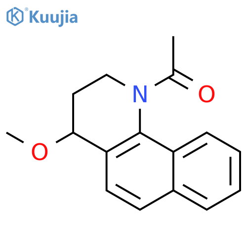 BENZO[H]QUINOLINE, 1-ACETYL-1,2,3,4-TETRAHYDRO-4-METHOXY- structure
