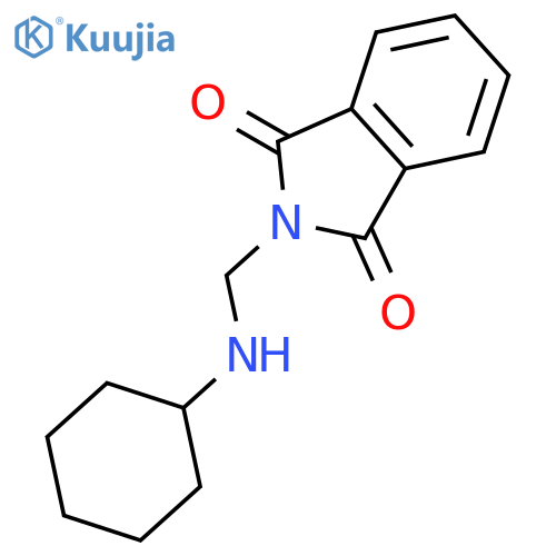 1H-ISOINDOLE-1,3(2H)-DIONE, 2-[(CYCLOHEXYLAMINO)METHYL]- structure
