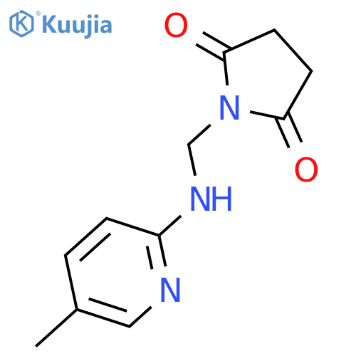 2,5-PYRROLIDINEDIONE, 1-[[(5-METHYL-2-PYRIDINYL)AMINO]METHYL]- structure