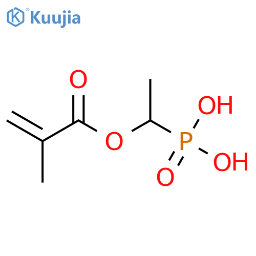 2-Propenoic acid, 2-methyl-, 1-phosphonoethyl ester structure
