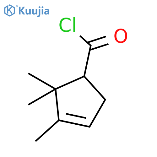 3-Cyclopentene-1-carbonyl chloride, 2,2,3-trimethyl- (9CI) structure