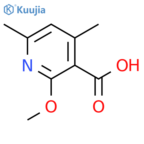 2-methoxy-4,6-dimethylpyridine-3-carboxylic acid structure