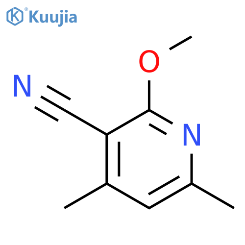 2-methoxy-4,6-dimethylpyridine-3-carbonitrile structure