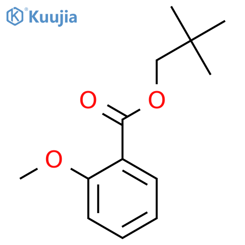 Benzoic acid, methoxy-, 2,2-dimethylpropyl ester structure