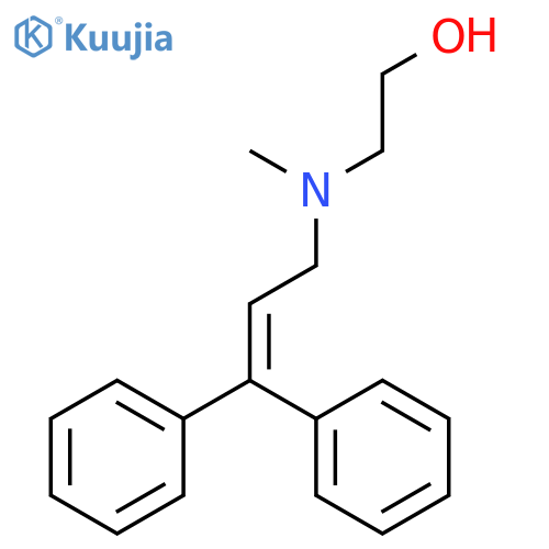Ethanol, 2-[(3,3-diphenyl-2-propenyl)methylamino]- structure