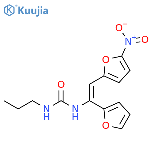 Urea, N-[1-(2-furanyl)-2-(5-nitro-2-furanyl)ethenyl]-N'-propyl- structure