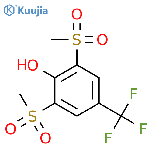 PHENOL, 2,6-BIS(METHYLSULFONYL)-4-(TRIFLUOROMETHYL)- structure
