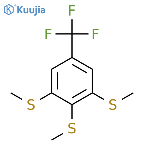 3,4,5-tris(methylthio)benzotrifluoride structure