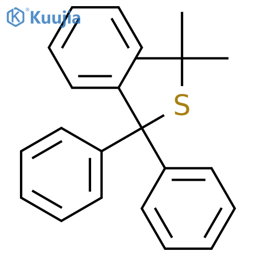 tert-butyl trityl sulfide structure